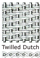 Types of Weaves - Twilled Dutch Weave Wire 